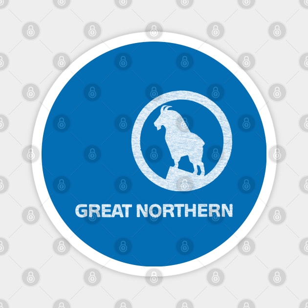 Great Northern Railroad Magnet by Turboglyde